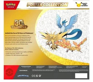 Pokémon - 1 Box - Pokémon 30th Celebration Poster Collection, Nieuw