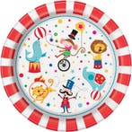 Circus Borden 23cm 8st, Verzenden, Nieuw