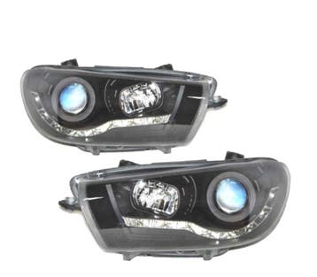 PHARES VOLKSWAGEN VW SCIROCCO 08-14 DRL NOIR, Verzenden