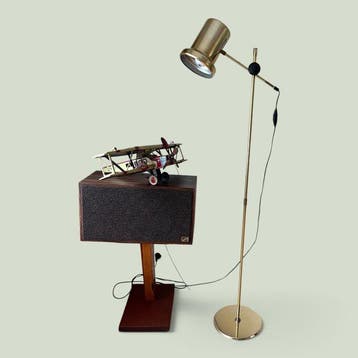 Elidus - Hans Agne Jakobsson - Swingarm vloerlamp - Messing