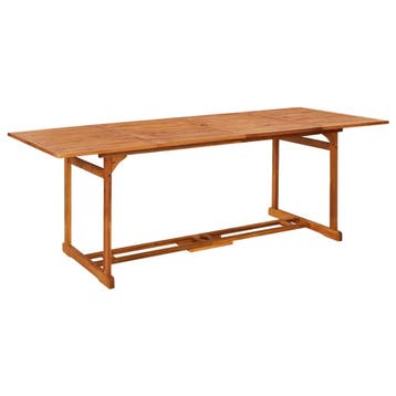 vidaXL Tuintafel 220x90x75 cm massief acaciahout, Verzenden