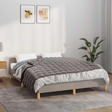 vidaXL Verzwaringsdeken 120x180 cm 5 kg stof grijs, Huis en Inrichting, Verzenden, Nieuw
