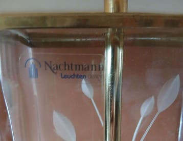 Nachtmann - Tafellamp - Kristal, Messing, Metaal, Textiel -, Nieuw