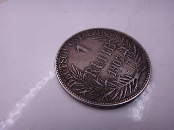 Duits Zuid-West-Afrika. Wilhelm II. 1 Rupie 1907 (Zonder