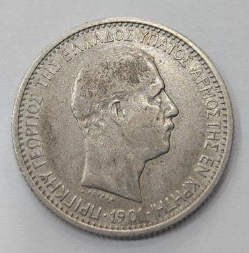 Grèce, Crète. George I. 2 Drachmai 1901 (Sans prix de