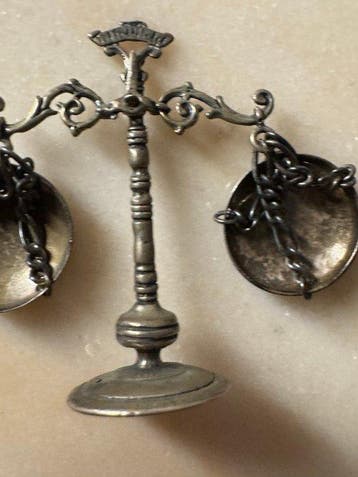 Figure - Balance - Argent 800, Antiquités & Art