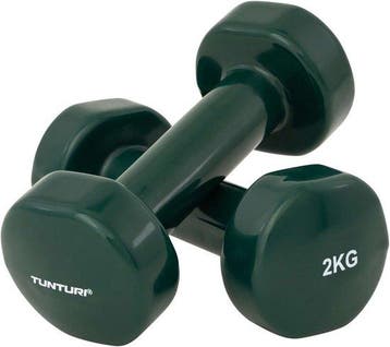 Tunturi Dumbbell set 2 x 2,0 kg — zo goed als nieuw, Verzenden, Nieuw