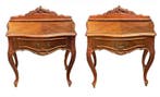 Bijzettafel (2) - Walnoot - Lodewijk XV-stijl