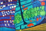 Friedensreich Hundertwasser (1928-2000) - Exodus into Space, Antiek en Kunst