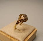 Zonder minimumprijs - Ring - 8 karaat Geel goud - 0.06ct., Nieuw