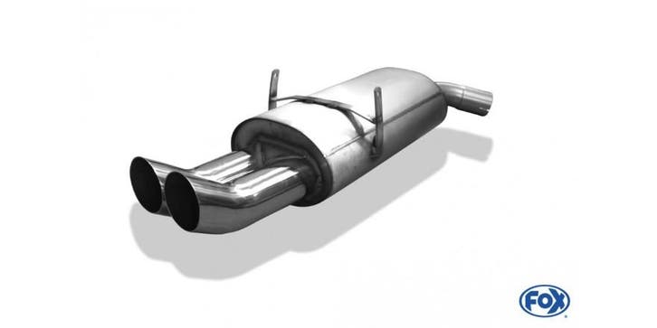 FOX BMW E36 318is einddemper Ø63.5 - 2x76 type 18, Auto-onderdelen, Uitlaatsystemen, Nieuw, Verzenden