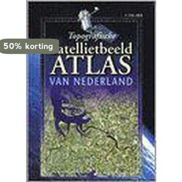 Topografische satellietbeeld atlas van Nederland 1:100.000, Verzenden, Sergio Derks