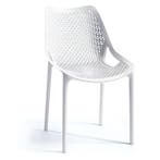 Stoel | Kunststof | Wit | In-/Outdoor | 500x610x800(h)mm, Zakelijke goederen, Verzenden, Nieuw in verpakking