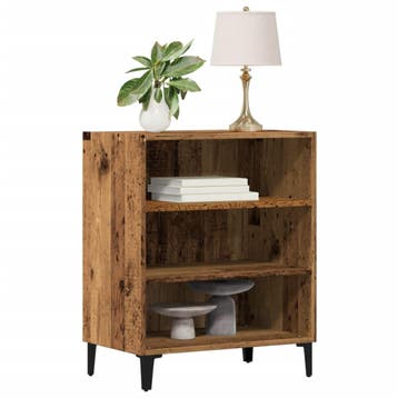 vidaXL Dressoir 57x35x70 cm bewerkt hout oud houtkleurig, Verzenden, Nieuw