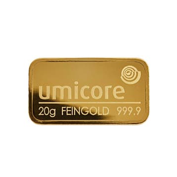 20 gram goudbaar Umicore