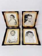 Fotolijst (4)- 4 Antieke houten frame fotolijst uit 1930 -
