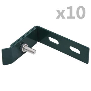 vidaXL Wand hoekverbinding 10 sets groen, Verzenden