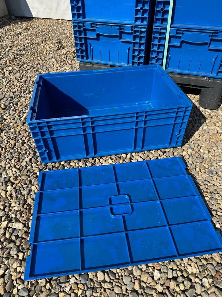 Stapelbak Euronorm gebruikt- 600 x 400 x H 210 mm (verste..., Zakelijke goederen, Kantoor en Winkelinrichting | Magazijn, Stelling en Opslag