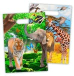 Dieren Uitdeelzakjes Safari 23cm 8st, Verzenden, Nieuw
