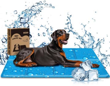Koelmat Hond & Kat - 140x90 cm - XXXL - Blauw - Nobleza, Verzenden, Nieuw