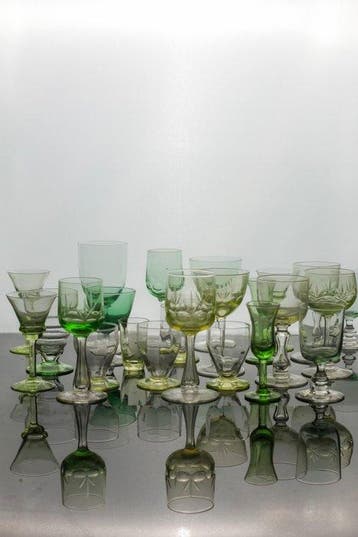 Val Saint Lambert - Wijnglas (22) - Glas, Antiek en Kunst