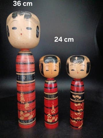Beeldje - Schitterende set van 8 vintage traditionele, Antiek en Kunst