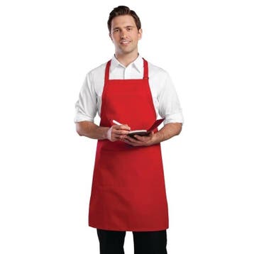 Chef Works halterschort rood | Polyester/Katoen |, Verzenden, Nieuw in verpakking