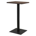 vidaXL Bistrotafel 60x60x107 cm donkeressenkleurig, Verzenden