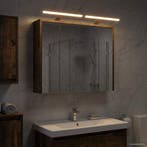 vidaXL Badkamerspiegelkast Rook Eiken 73,5 x 16 x 62,5 cm, Verzenden