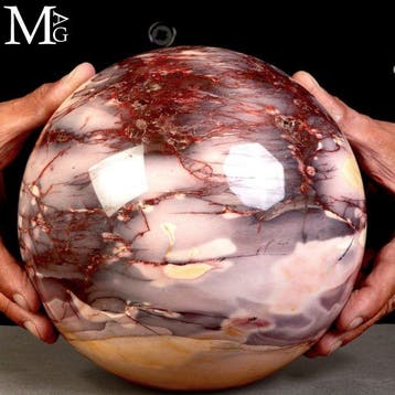 Sphère géante en jaspe mookaite - Sphère parfaitement, Collections