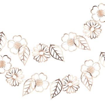 Rose Gouden Slinger Bloemen 3m, Verzenden