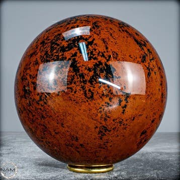 Zeer zeldzaam mahagoni-obsidiaan Sphere, uit Mexico- 2936.36