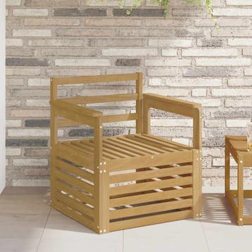 vidaXL 2 Stuk Buiten bank set Massief Acacia Hout Wit, Verzenden