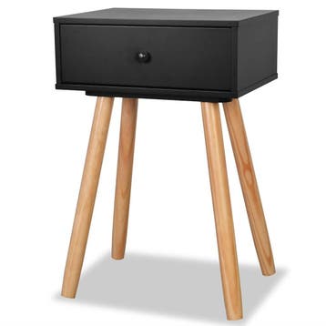 vidaXL Nachtkastjes 2 st 40x30x61 cm massief grenenhout, Huis en Inrichting, Verzenden, Nieuw