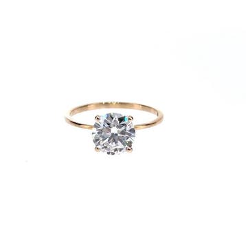 Zonder minimumprijs - Ring - 14 karaat Geel goud - 2.01ct., Handtassen en Accessoires, Nieuw