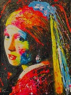 Joaquim Falco - THE PEARL GIRL XXL. Hand painted