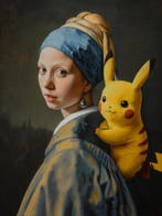 Canvas Fit - Alberto Ricardo - La joven y la criatura, Nieuw