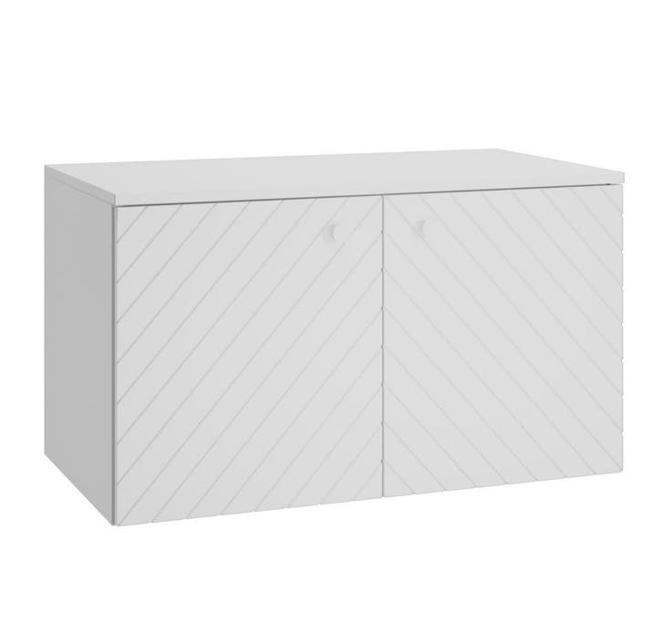 Wastafelkast Orlando 80 x 44 x 46 cm Wit Badkamerkast, Huis en Inrichting, Badkamer | Badkamermeubels, Nieuw, Verzenden