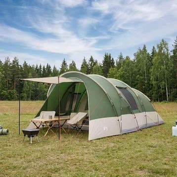 vidaXL Tunneltent 560 x 395 x 212 cm Groen, Verzenden, Nieuw