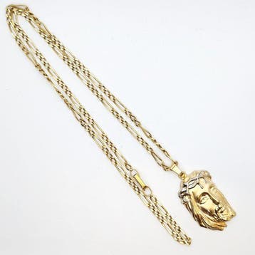 Ketting met hanger - 18 karaat Geel goud