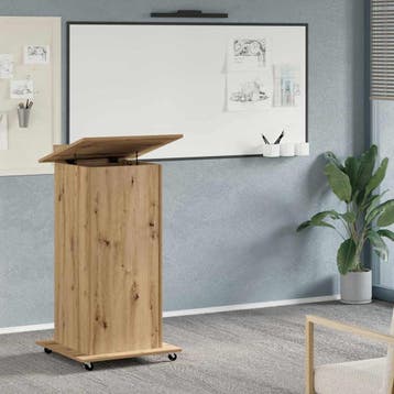 vidaXL Podium Artisan Eiken Bewerkt hout 55 x 55 x 107 cm, Verzenden, Nieuw