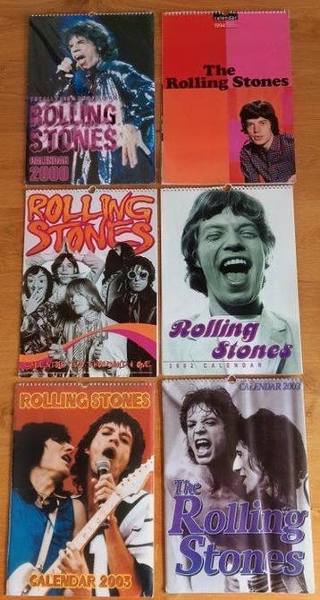 De Rolling Stones - 6 Rolling Stones Wandkalender 1994 -, Nieuw in verpakking