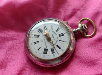 Antique Nickel Swiss Made SYSTEME ROSKOF PATENT - Pocket