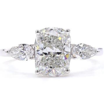 Zonder minimumprijs - Ring - 18 karaat Witgoud - 2.42ct. tw., Nieuw