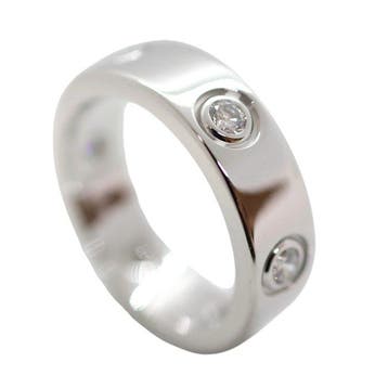 Cartier - Ring - Love - 18 karaat Witgoud - 6 diamanten