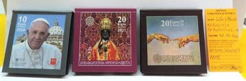 Vaticaan. 10 Euro / 20 Euro 2020/2023 (3 monete) (Zonder