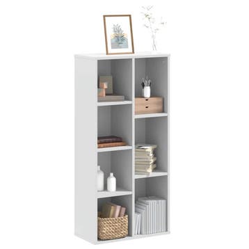 vidaXL Boekenkast 50x25x105 cm bewerkt hout wit, Verzenden, Nieuw