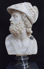 Sculpture, Busto di Menelao - 58 cm - Marbre