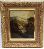 Europese school (XIX) - Romantic river scene