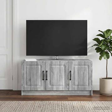 vidaXL TV Kast Grijs sonoma 99 x 34,5 x 47 cm Bewerkt hout, Verzenden, Nieuw